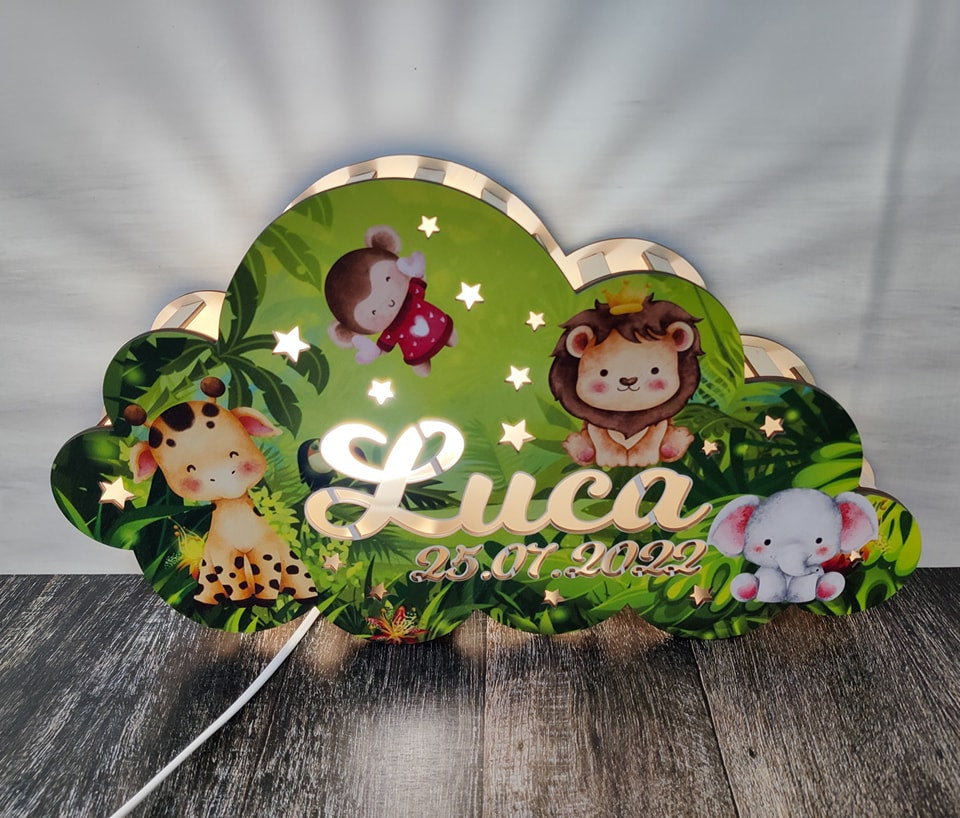 Slaapkamerlampje jungle 1