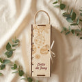 Houten geschenkdoos met kerstdecoratie