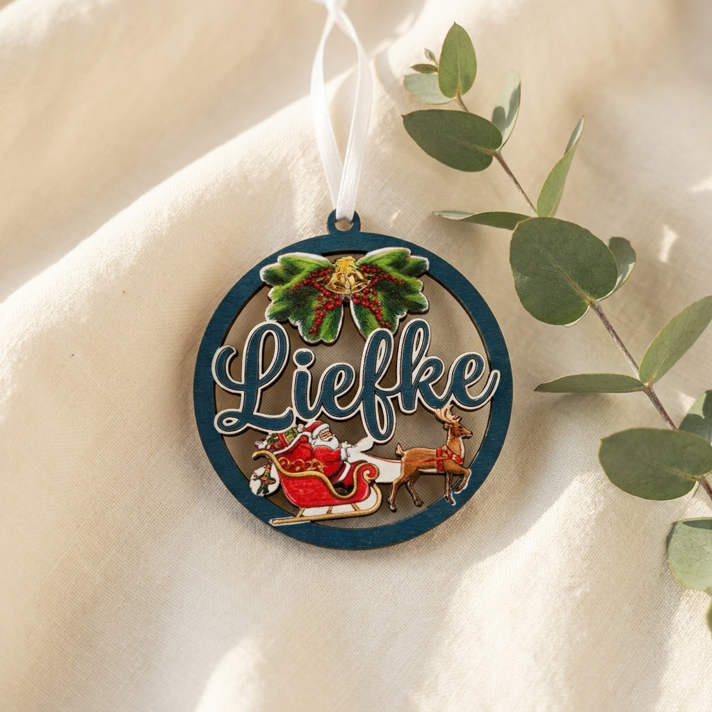 Gepersonaliseerd kerstornament met naam