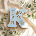 Gepersonaliseerde houten letterlamp