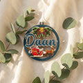 Gepersonaliseerd houten kerstornament met naam