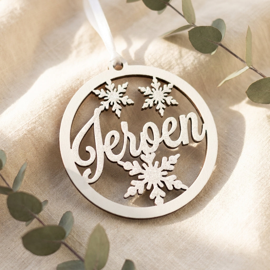 Gepersonaliseerd kerstornament met naam