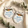 Gepersonaliseerd kerstornament met geboortegegevens