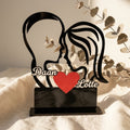 Romantische figuurplaquette liefdeskoppel