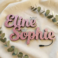 Glitter naamdecoratie met kroontje