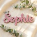 Glitter naamdecoratie met kroon