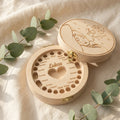 Gepersonaliseerd houten tandendoosje baby