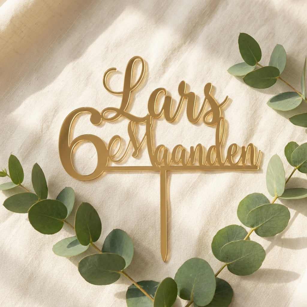 Gouden taarttopper Est. 6 maanden