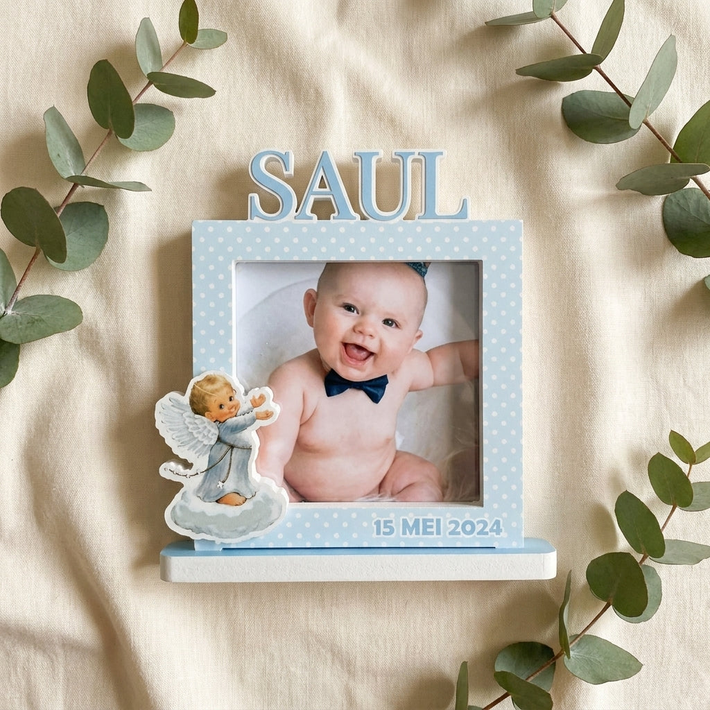 Gepersonaliseerde fotokader baby jongen