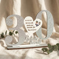 Gepersonaliseerde glitter jubileum plaquette