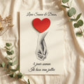 Plaquette met persoonlijke liefdesboodschap