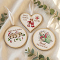 Gepersonaliseerde kerstornamenten set