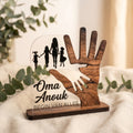 Acryl trofee 'Oma, begin van alles' met familie