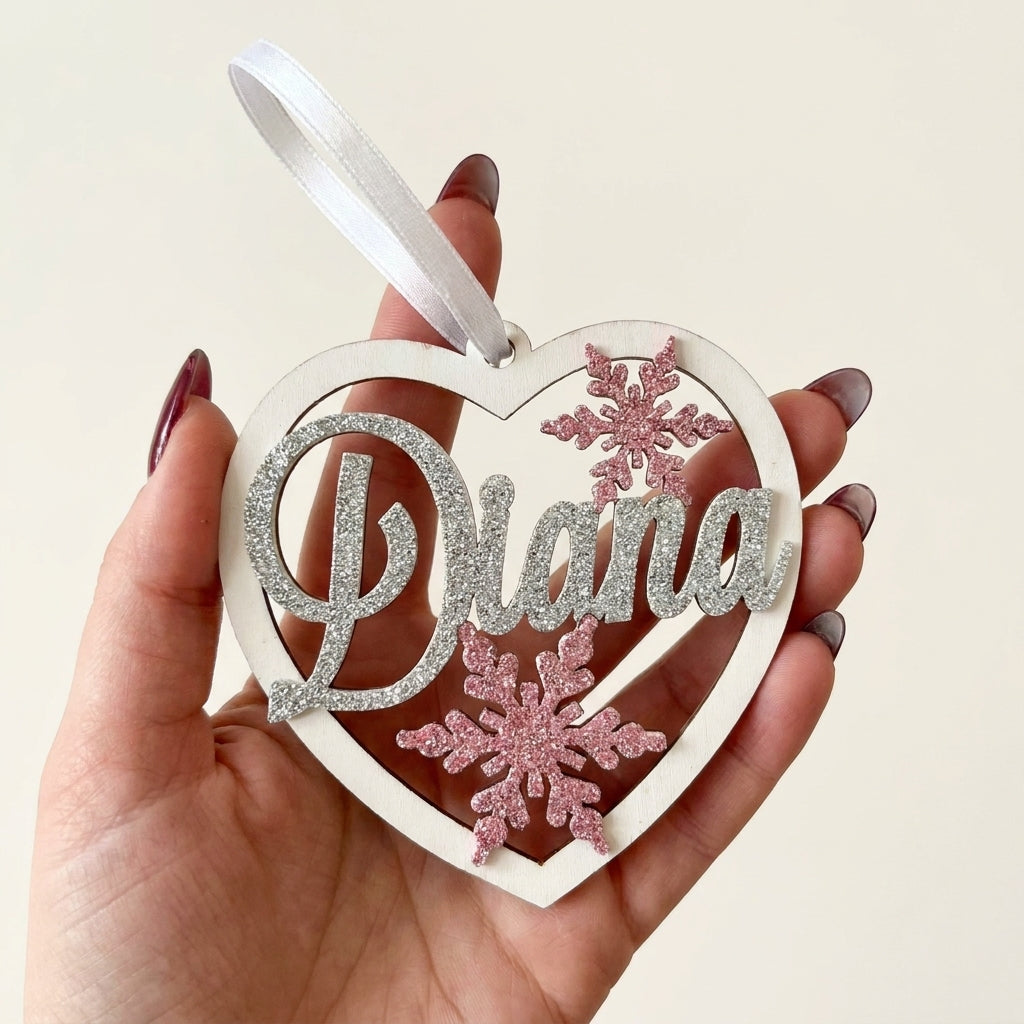 Acryl fotosleutelhanger met naam