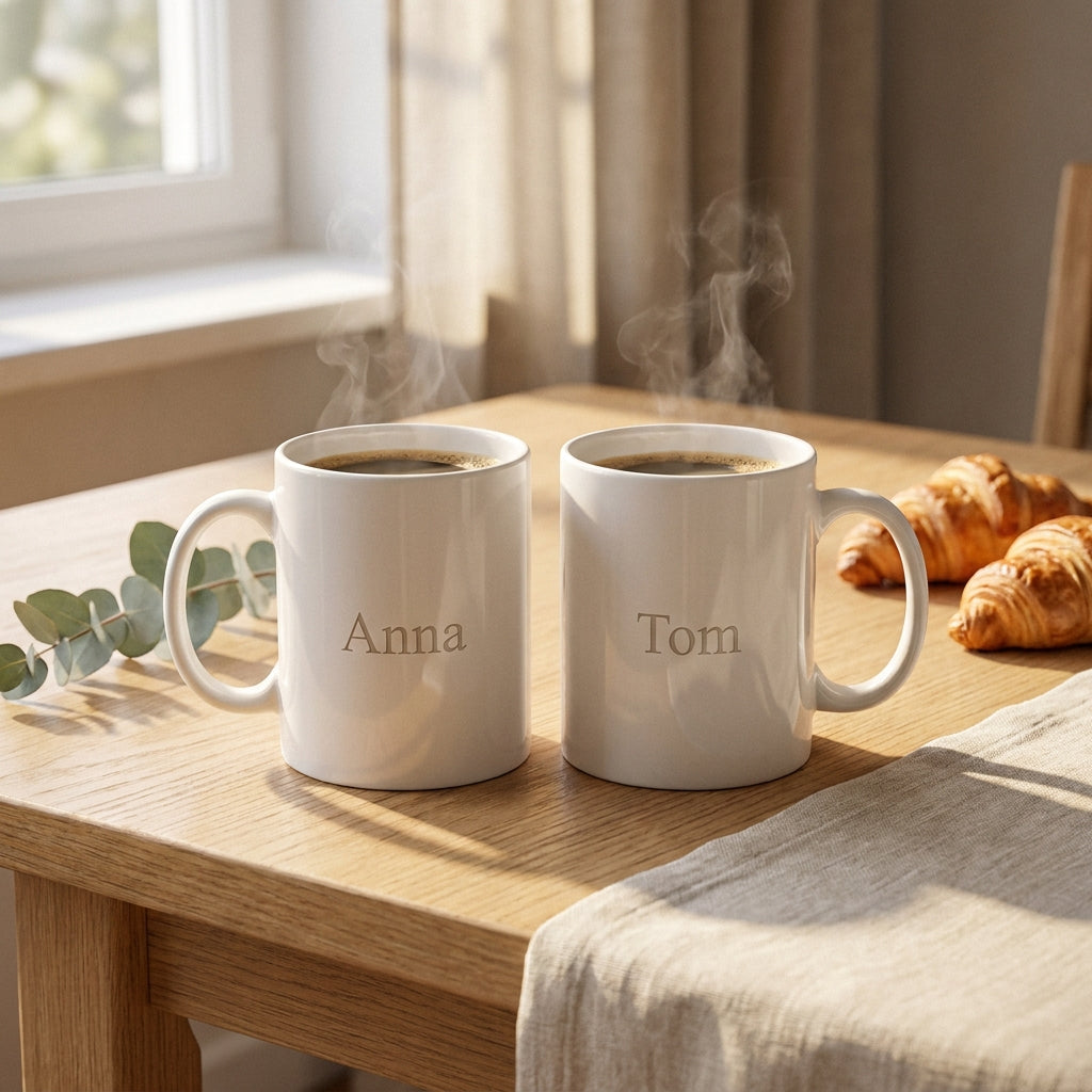 Set van 2 koppelmokken Valentijn